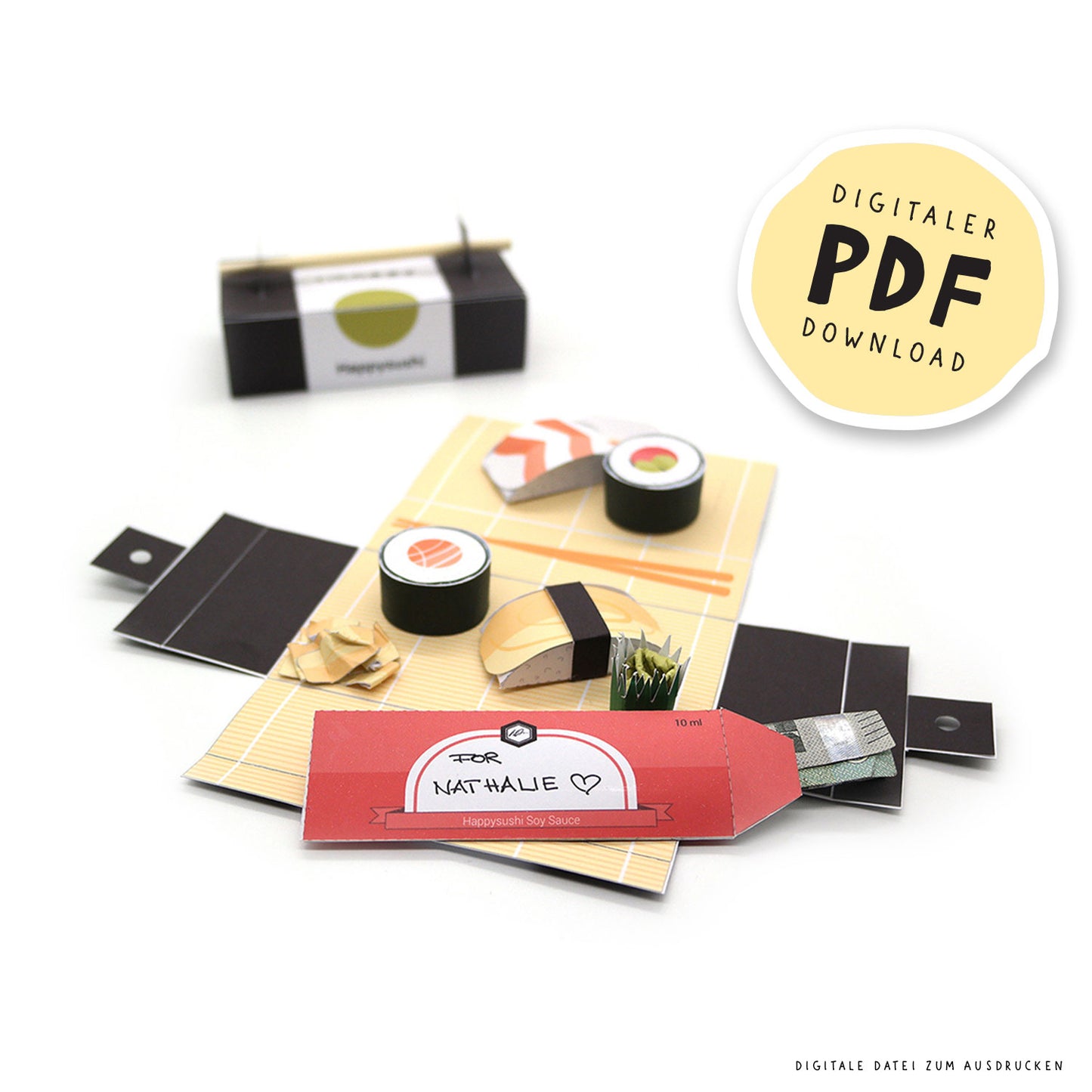 Geschenkgutschein, Sushi essen