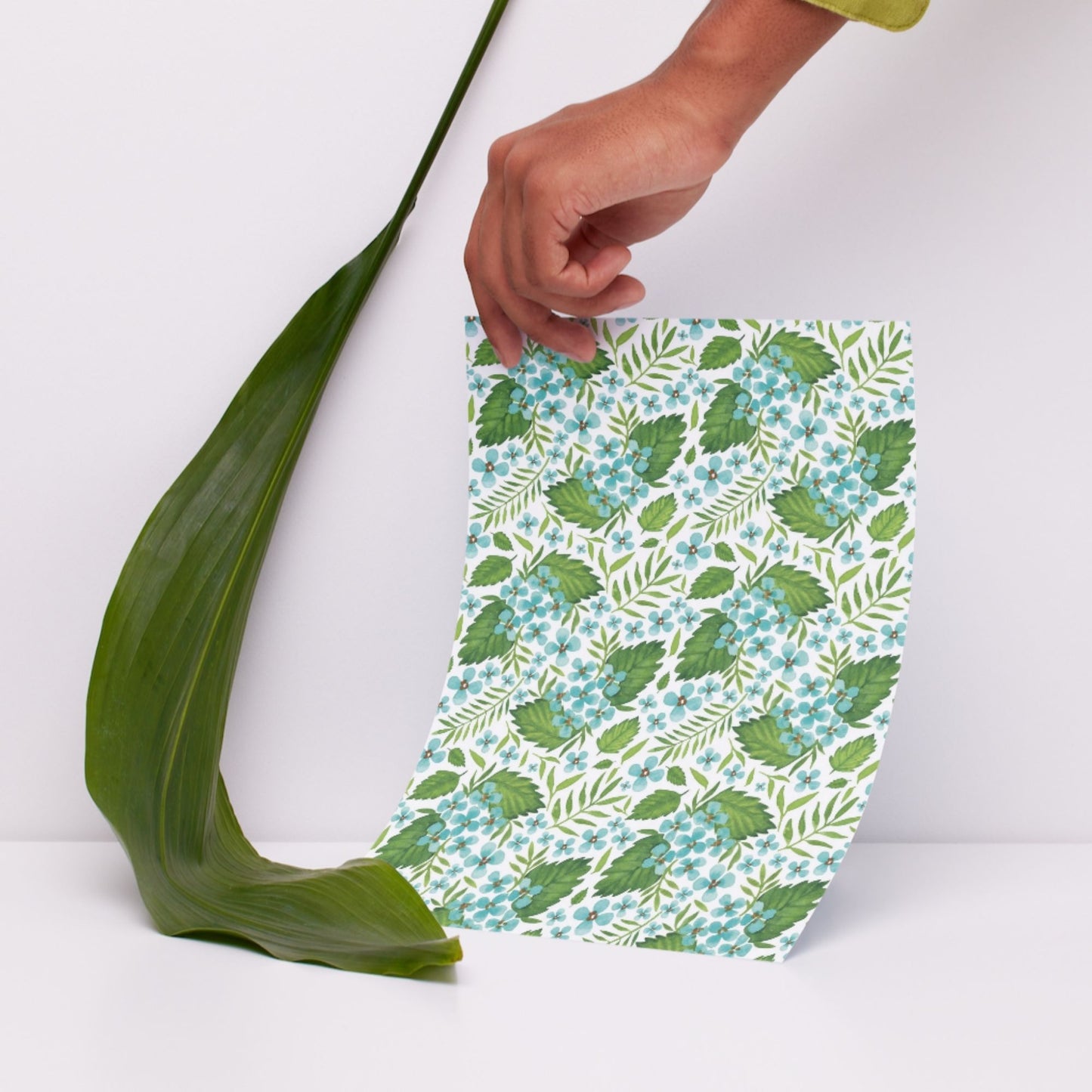 Geschenkpapier A4 zum Ausdrucken – Nachhaltiges Bastelpapier mit Blumenmotiven