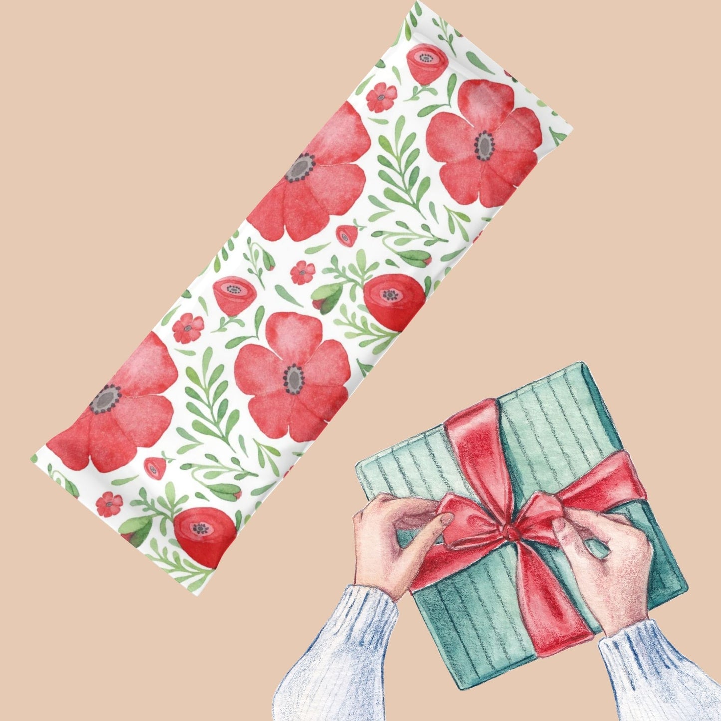 Geschenkpapier A4 zum Ausdrucken – Nachhaltiges Bastelpapier mit Blumenmotiven