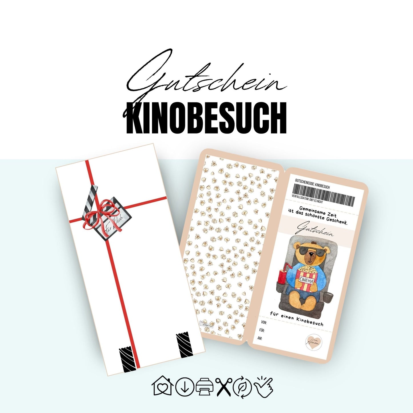 Gutschein-Karte Kinobesuch