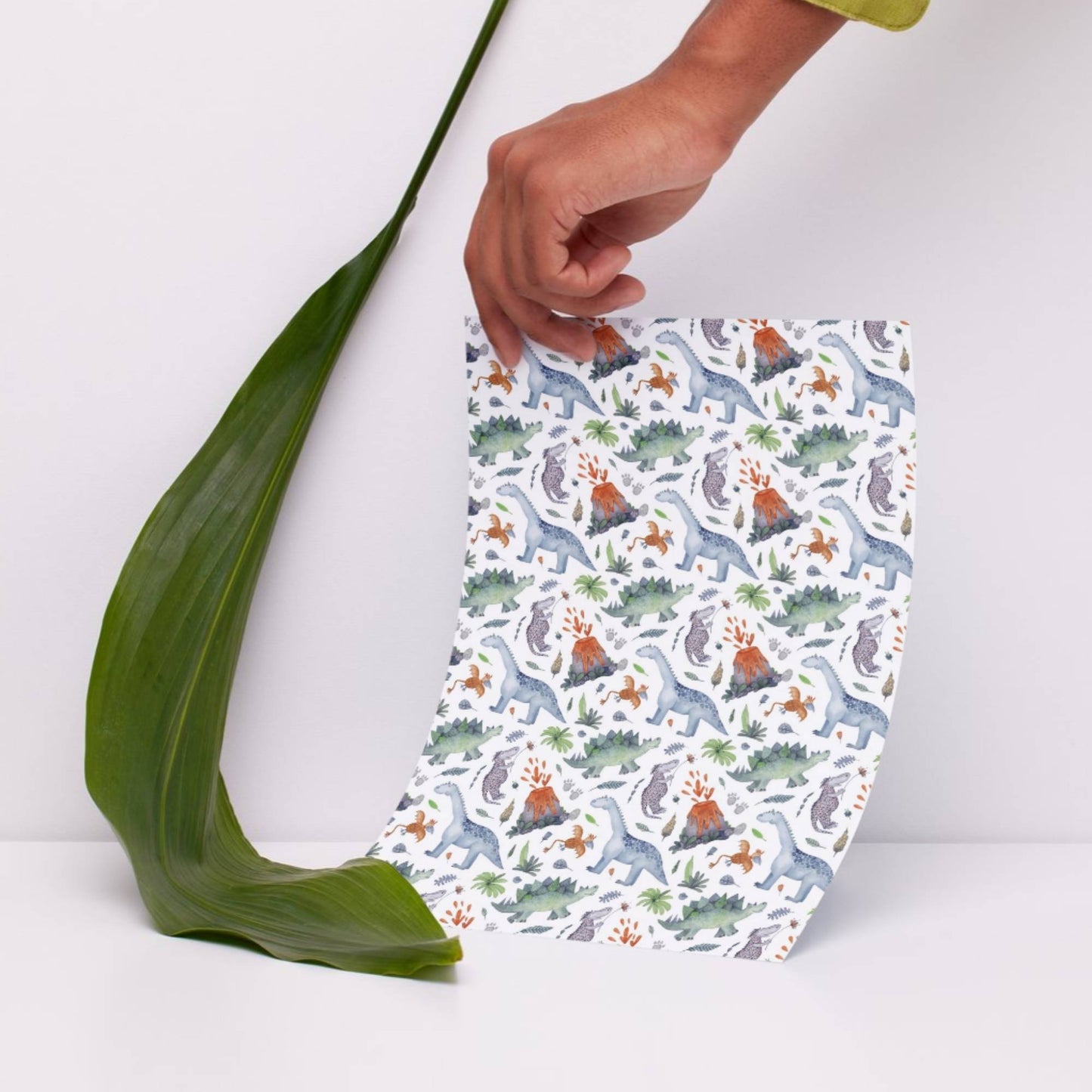 Geschenkpapier Dinosaurier A4 zum Ausdrucken – 4 Motive Urzeit & Dino