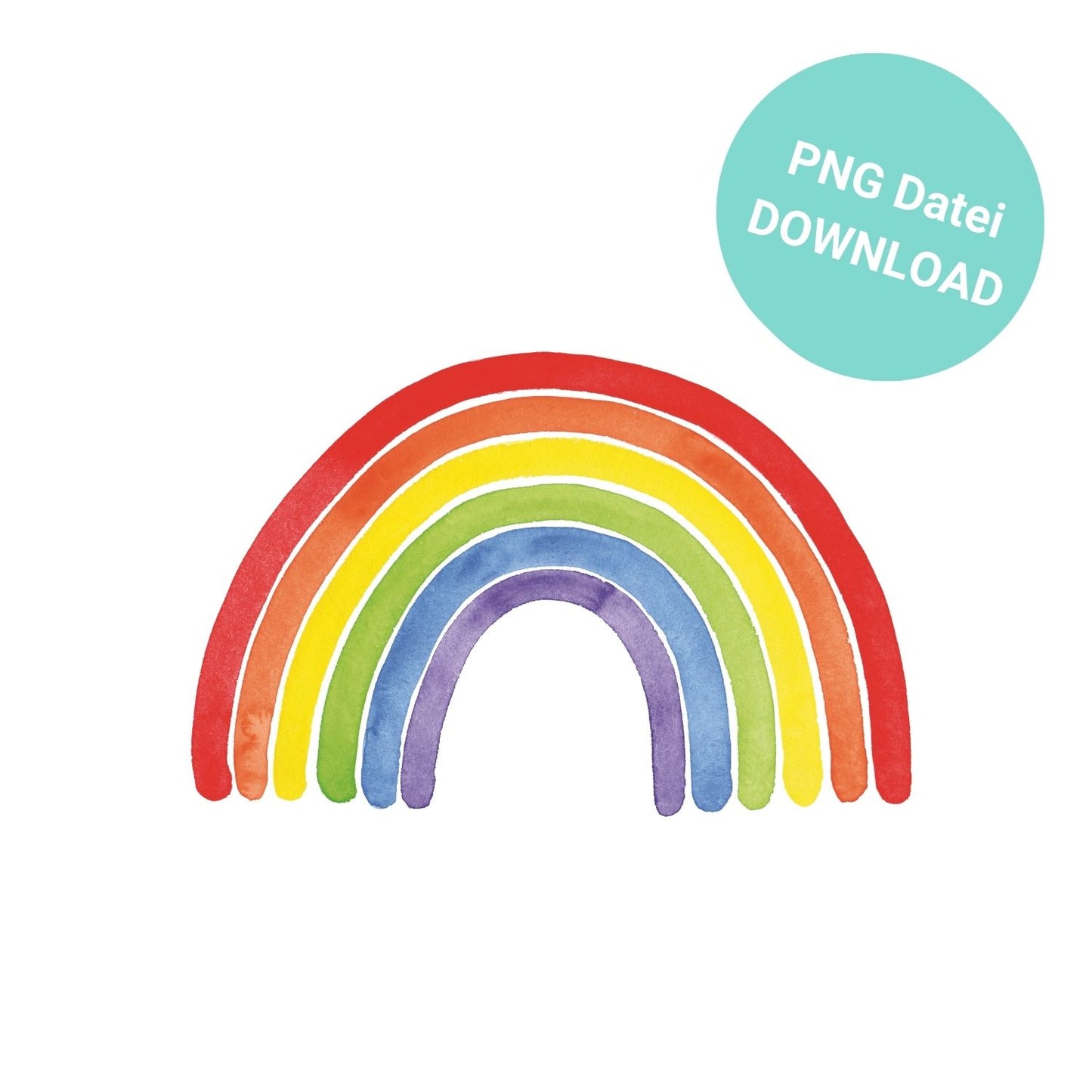 Regenbogen bunt, handgezeichnet, Datei