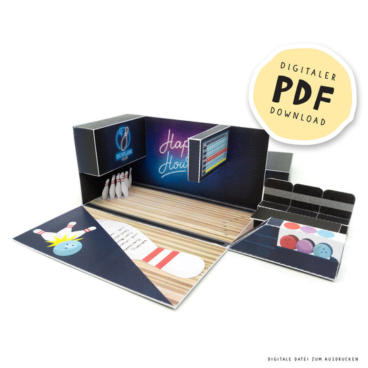 Explosionsbox, Gutschein Bowling