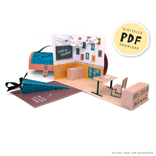 Geschenkbox, Geldgeschenk zur Einschulung