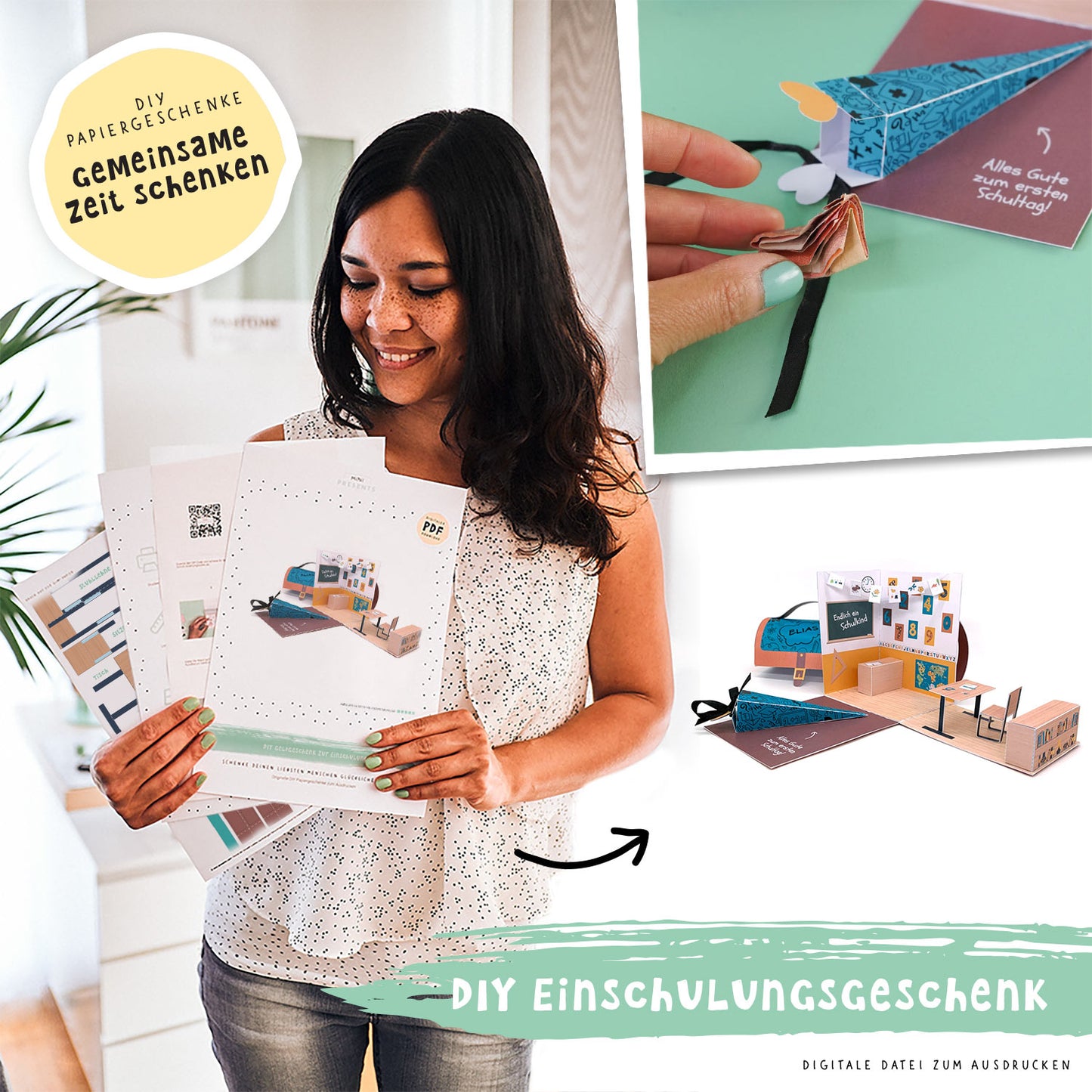 Geschenkbox, Geldgeschenk zur Einschulung