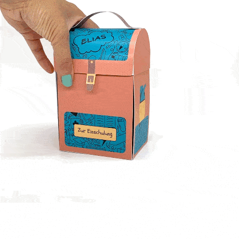 Geschenkbox, Geldgeschenk zur Einschulung