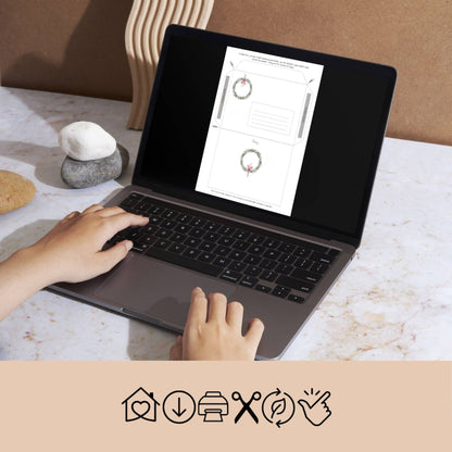 Weihnachtskarte Weihnachtsstiefel mit Kerze