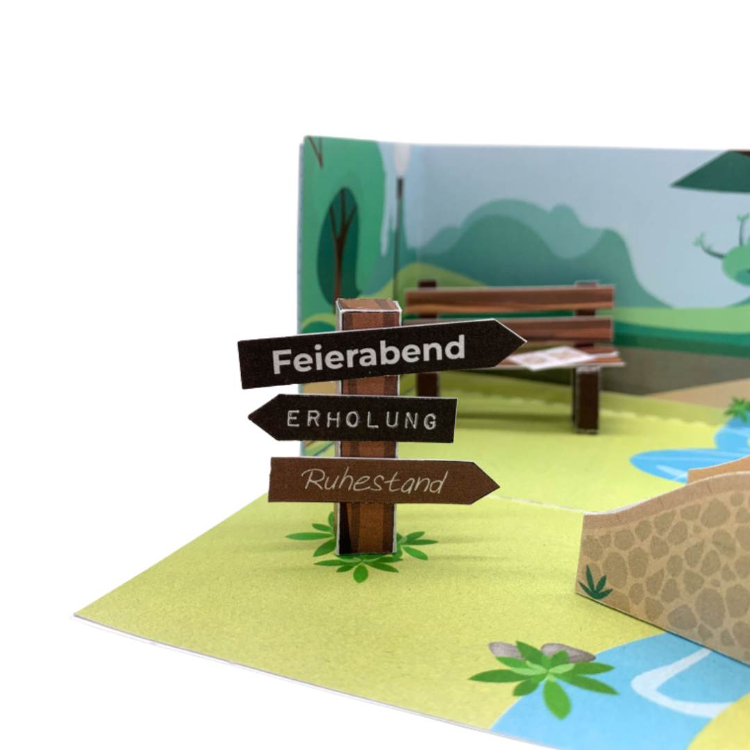 Geschenkbox, Rente und Ruhestand